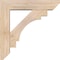 Ekena Millwork Merced Slat Smooth Bracket w/ Offset Brace, Douglas Fir, 5 1/2"W x 22"D x 22"H BKT0604X22X22MRC06SDF - alternate 4
